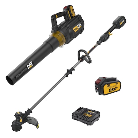 Caterpillar Cat 18V Cordless String Trimmer and Blower Combo Kit, Battery and Charger Included DGK201